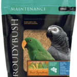 A bag of Roudybush Maintenance 44 oz for parrots.